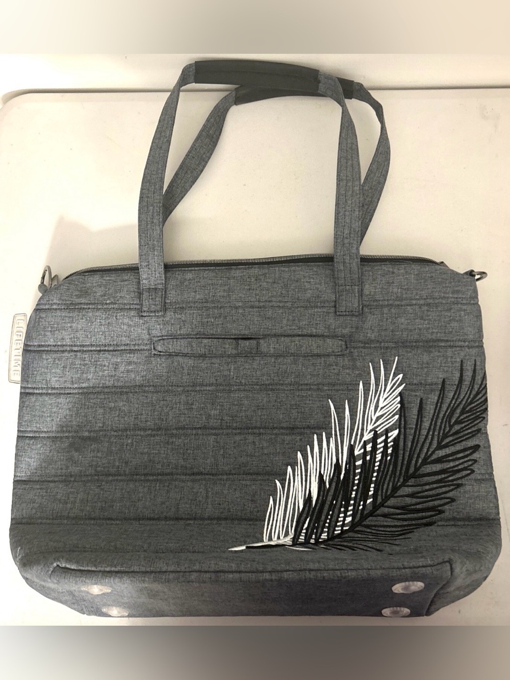 Lug Apollo Tote (discontinued). Heather Grey. NWT - Picture 5 of 16